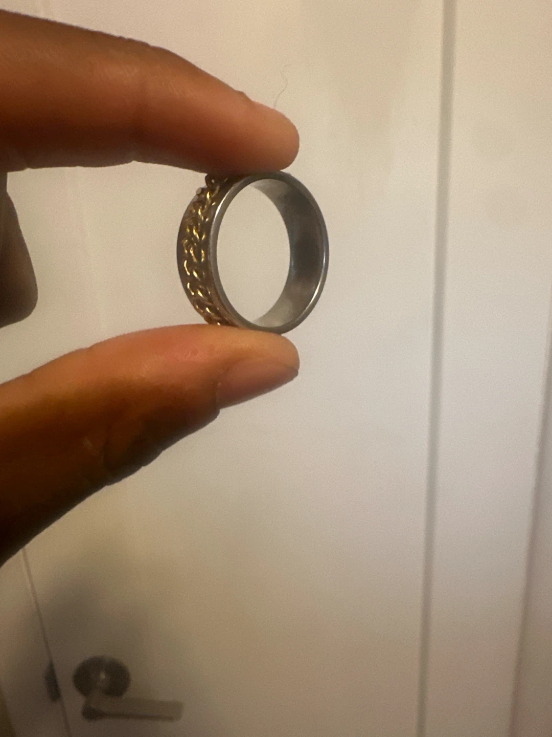 Chain Spinner Ring gold and silver - photo 5