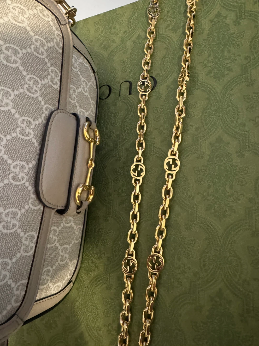 Gucci Horsebit 1955 Shoulder Bag Beige GG Supreme Canvas - photo 3