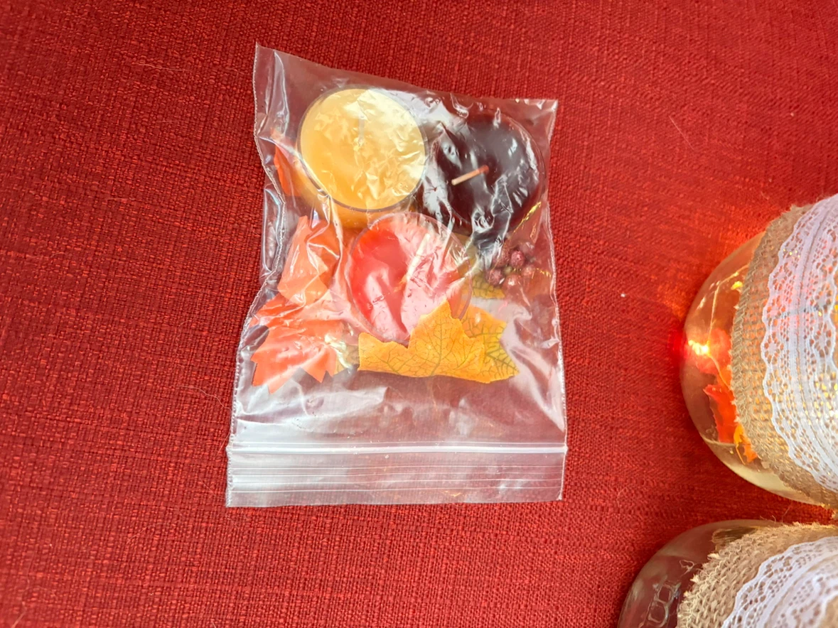 Autumn Leaf Scented Tea Lights Set