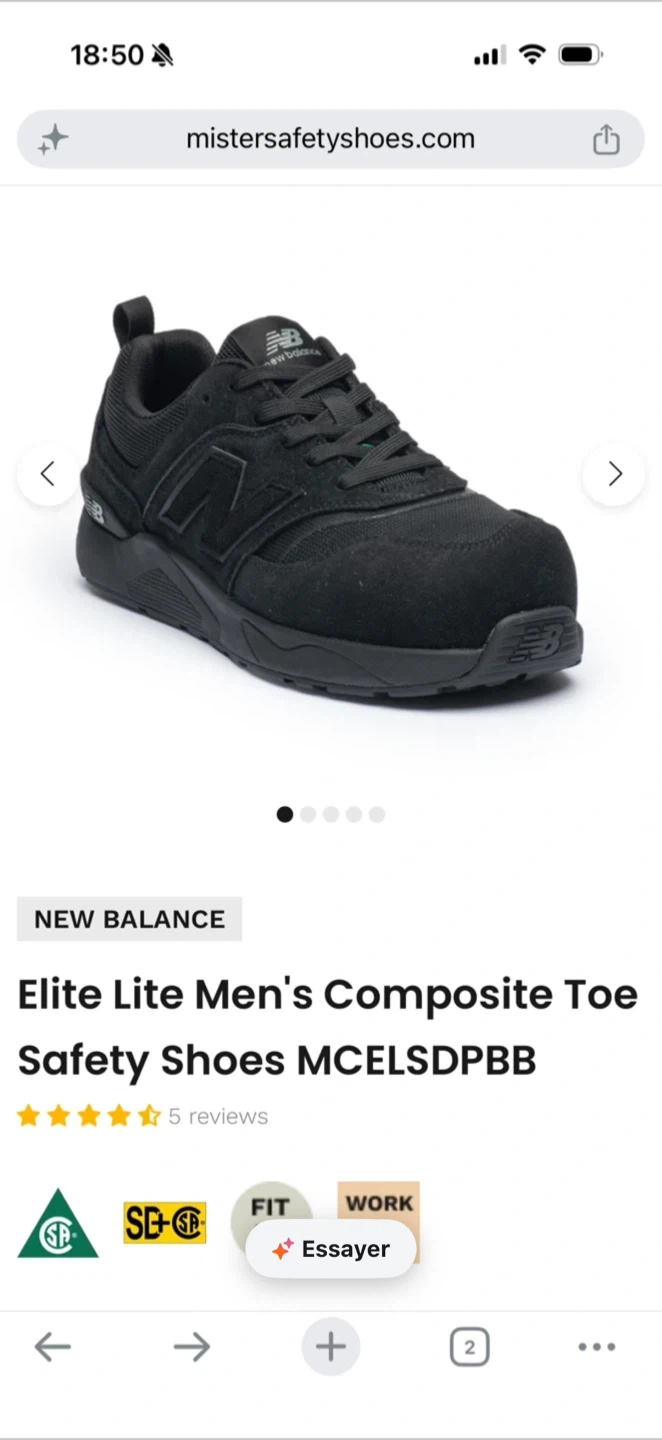 New Balance Elite Lite Composite Toe Safety Shoes
