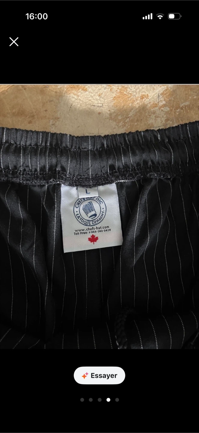 Chef's Hat Inc. Pinstripe Chef Pants - photo 2