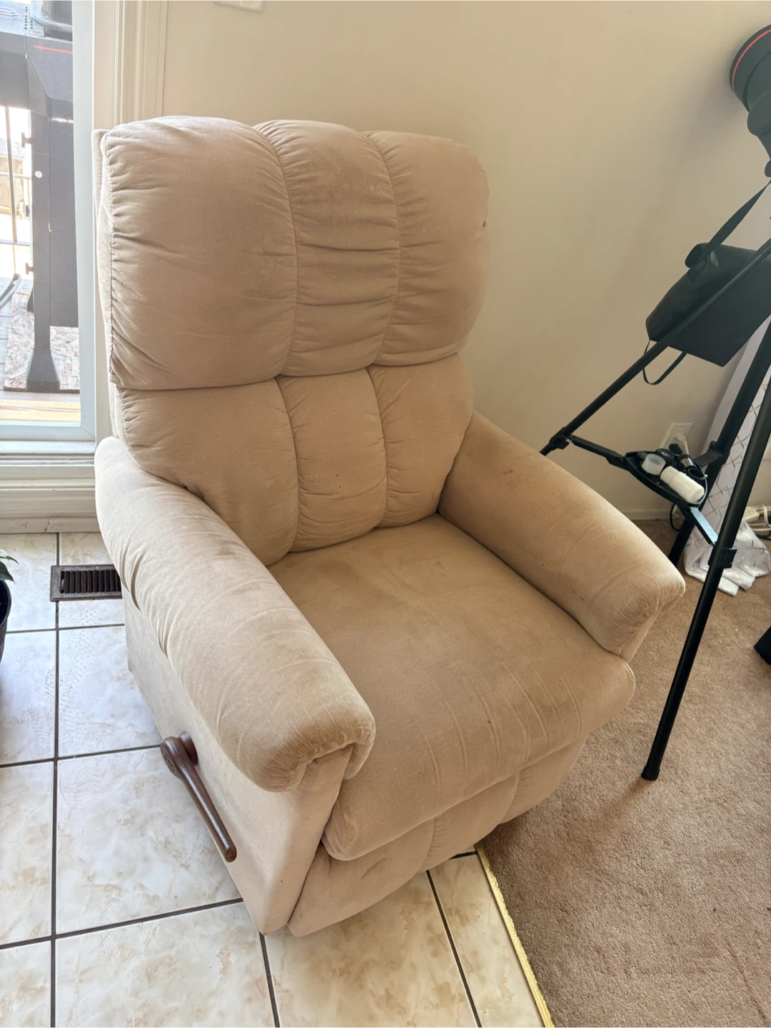 Tan Recliner Chair