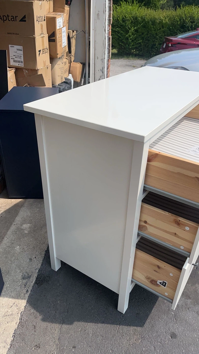 White 3-Drawer Dresser - photo 4
