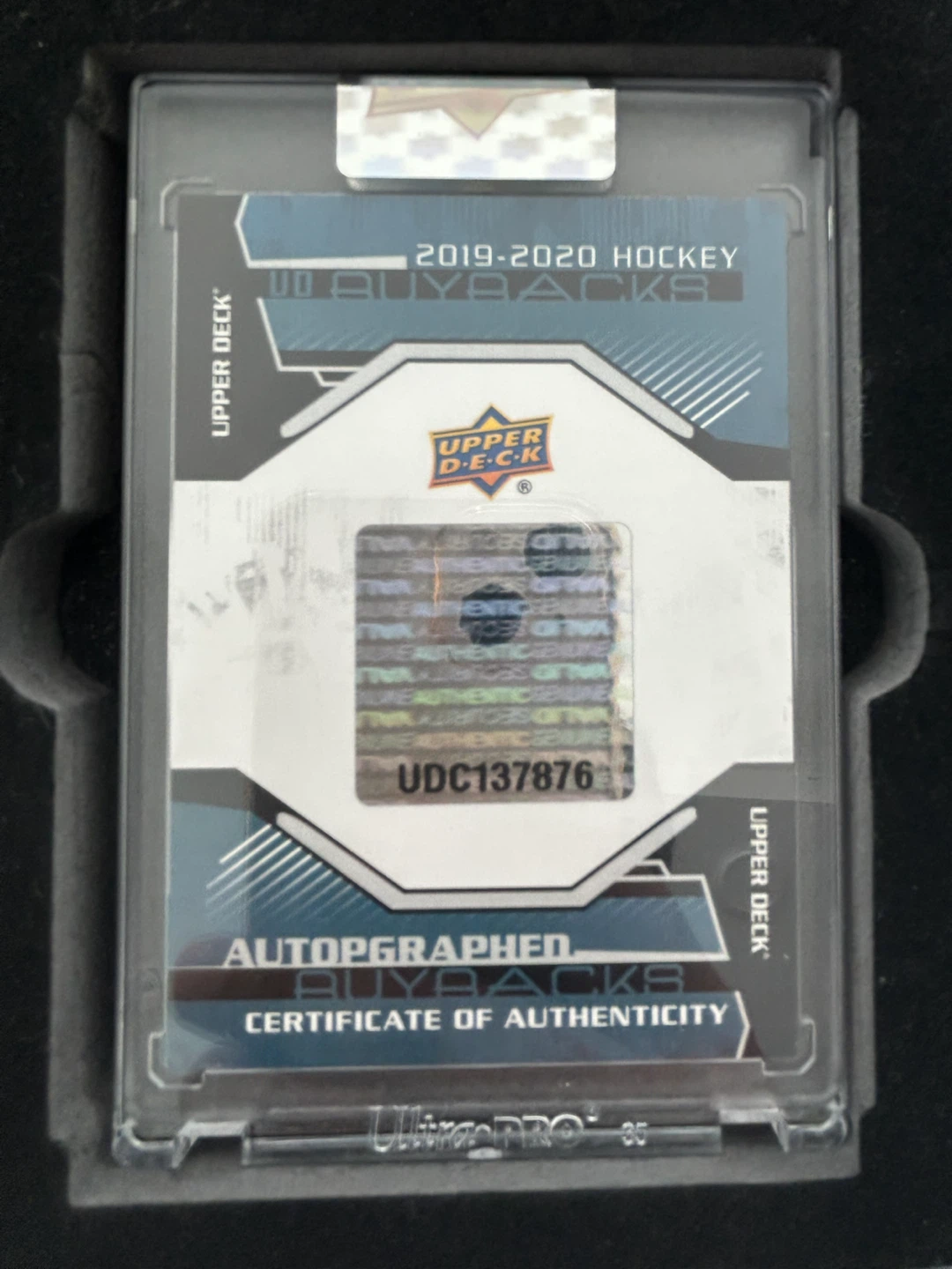 Alex Tuch Autographed 2019-2020 Upper Deck Buybacks Hockey Card - photo 2