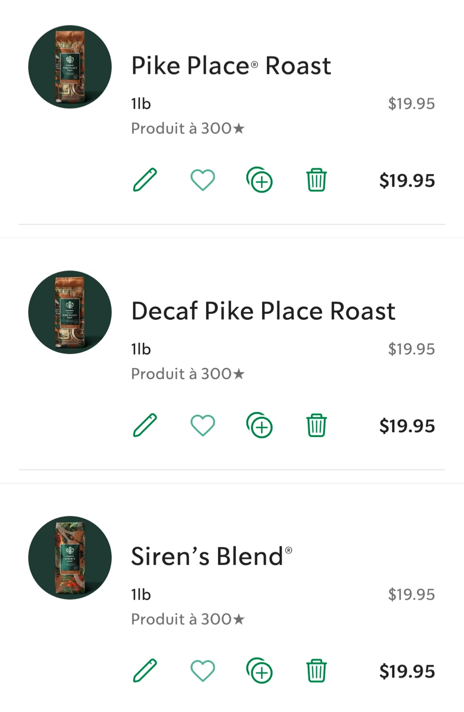 Starbucks Coffee Whole Beans