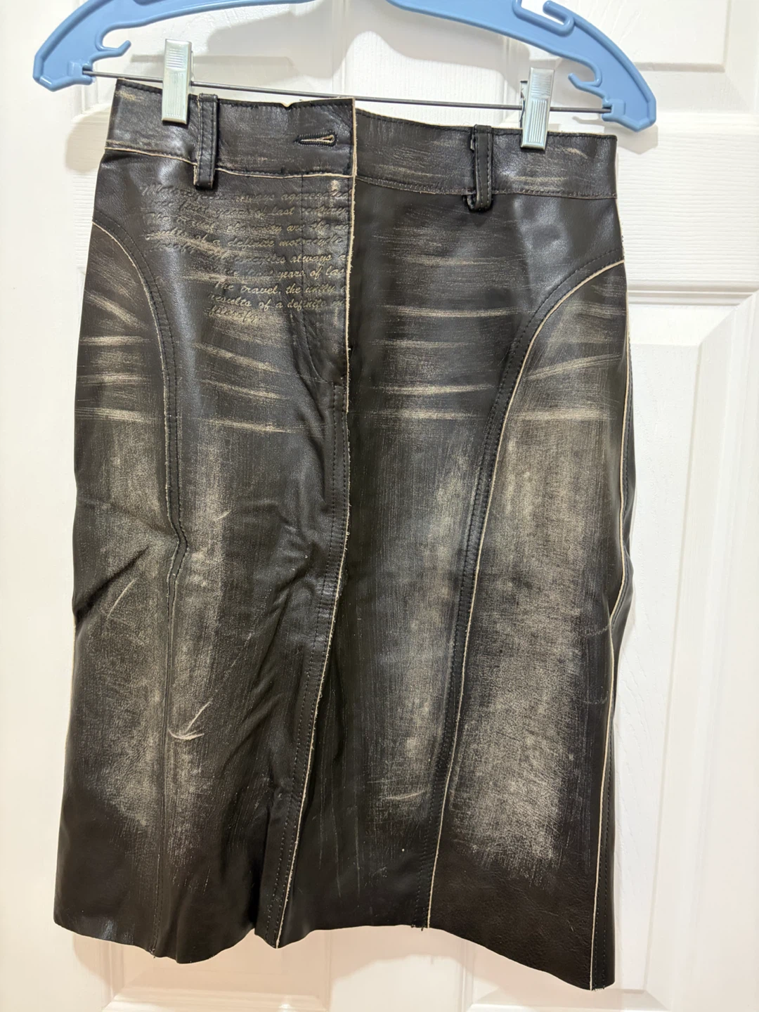 Black Leather skirt (size euro 42)
