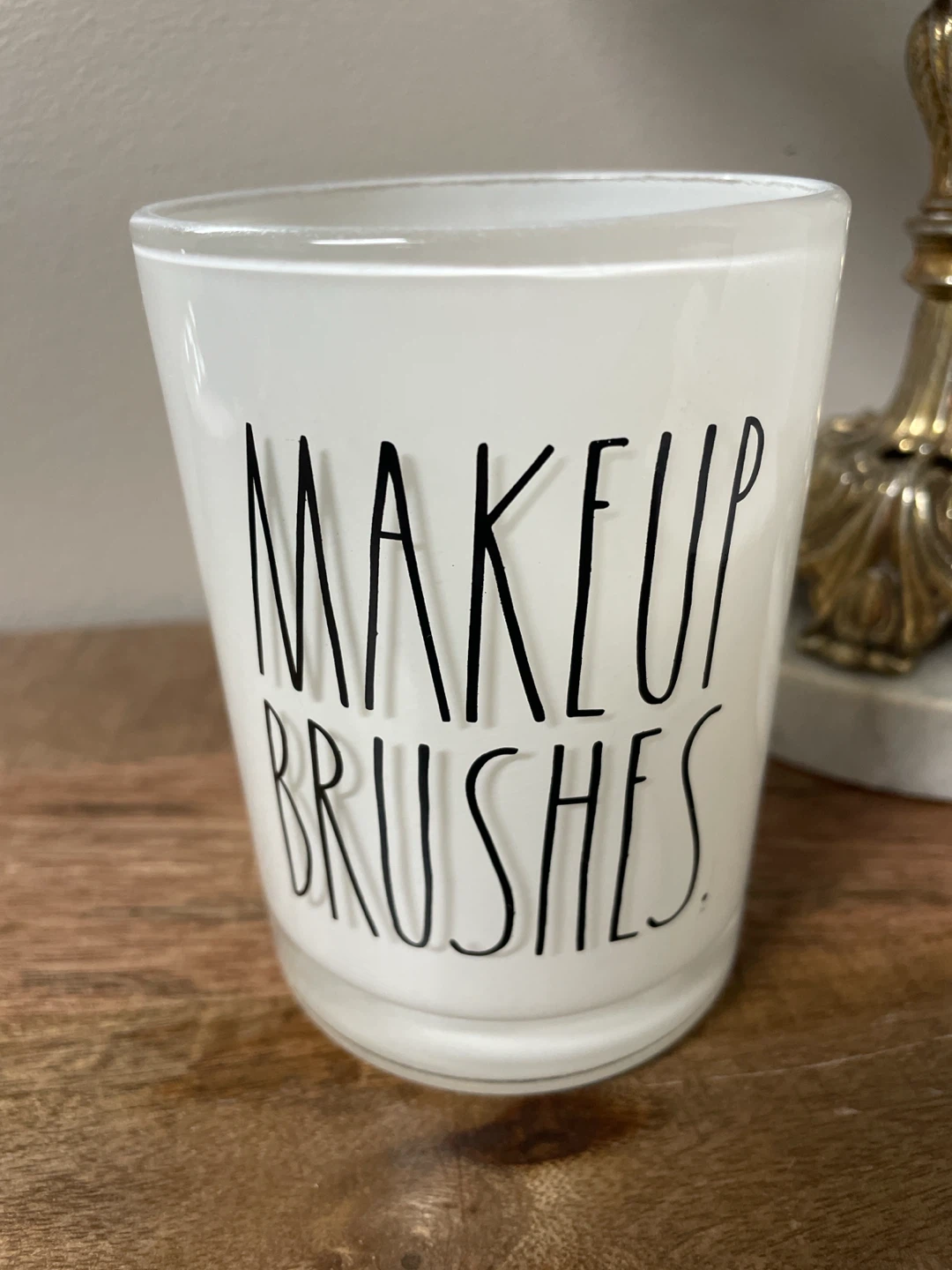 Rae Dunn "Makeup Brushes" Storage Jar - photo 2