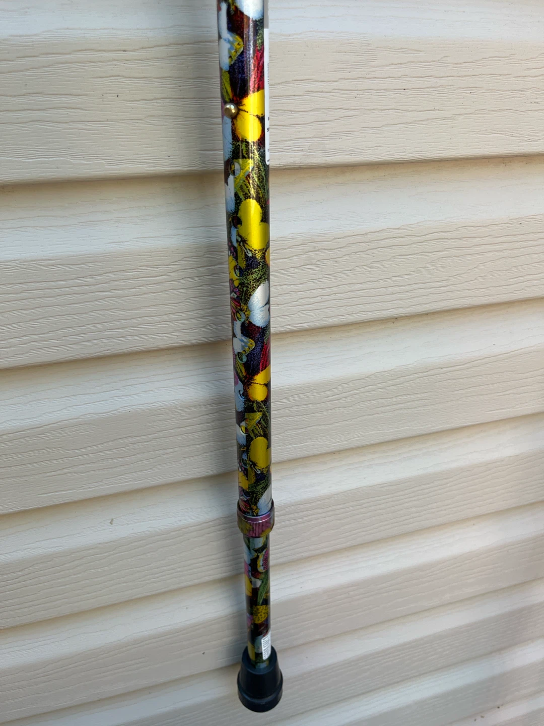 Life Alert Adjustable Cane with Butterfly Print - photo 3