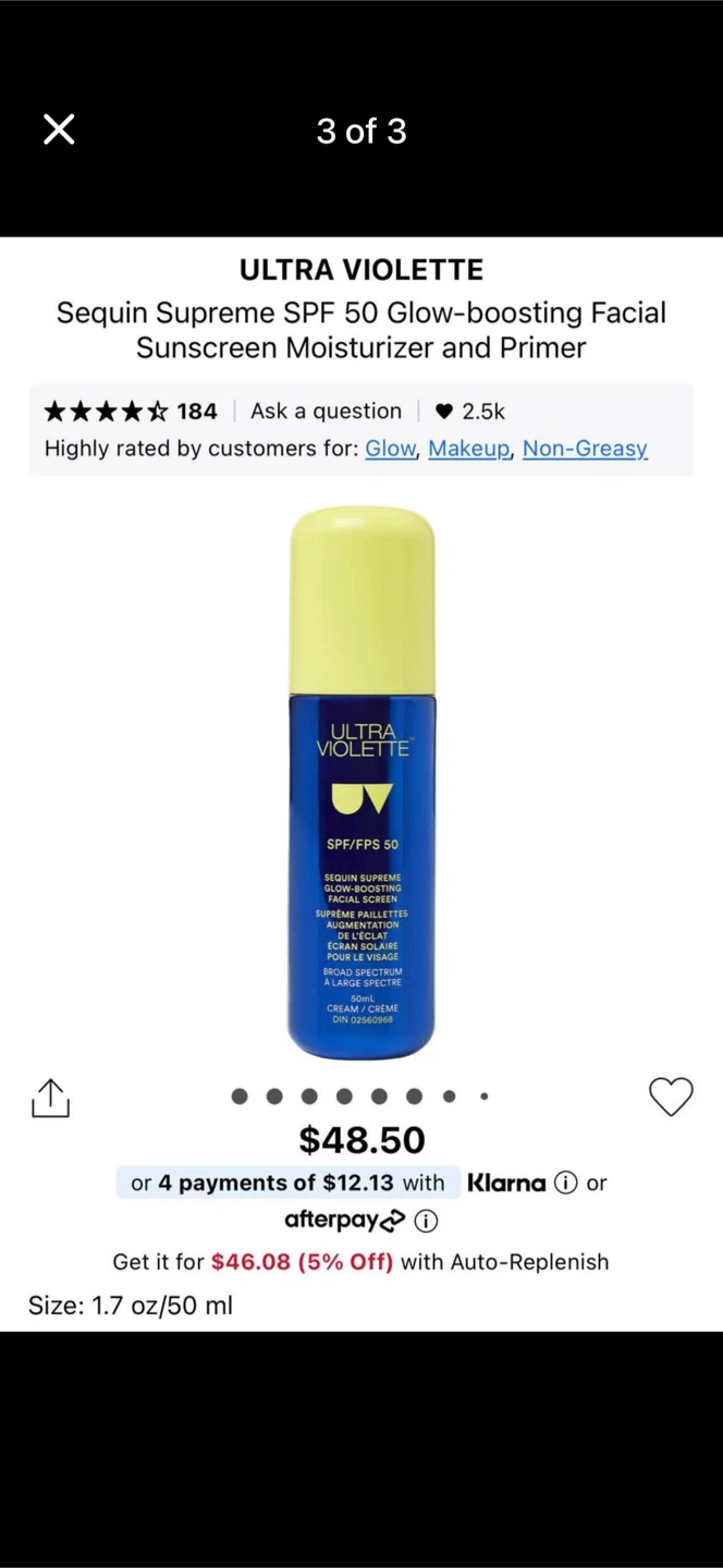 Ultra Violette Sequin Supreme SPF 50 Sunscreen 50ml - photo 3