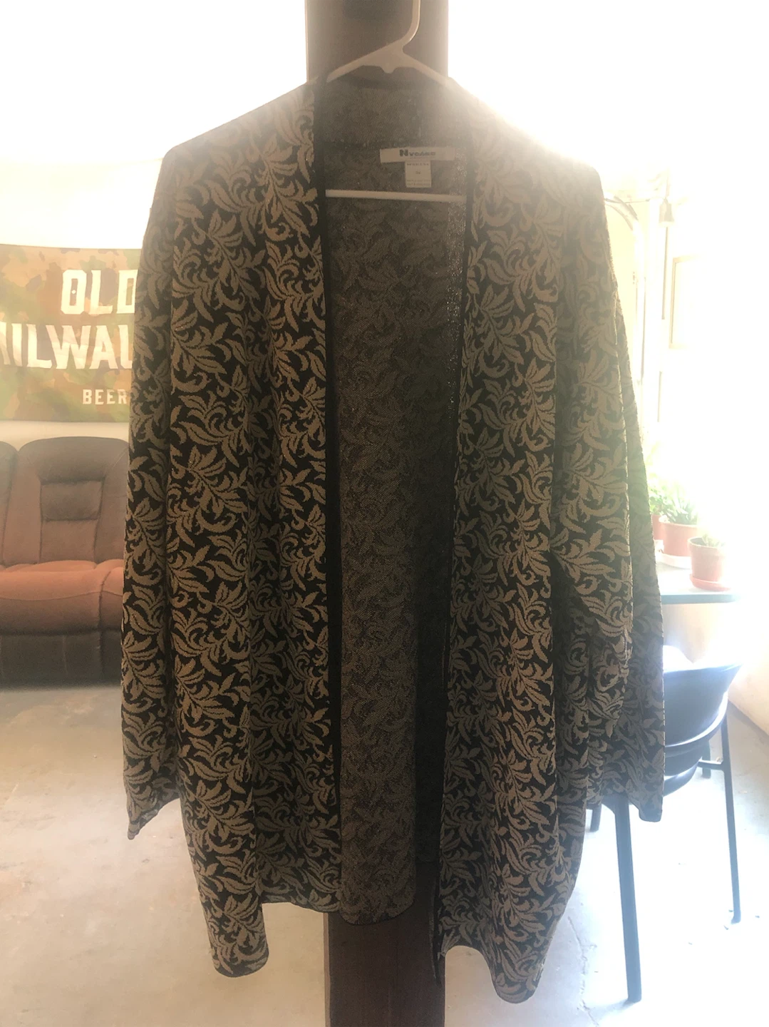 Nygård Collection Women's 3X Open Front Cardigan