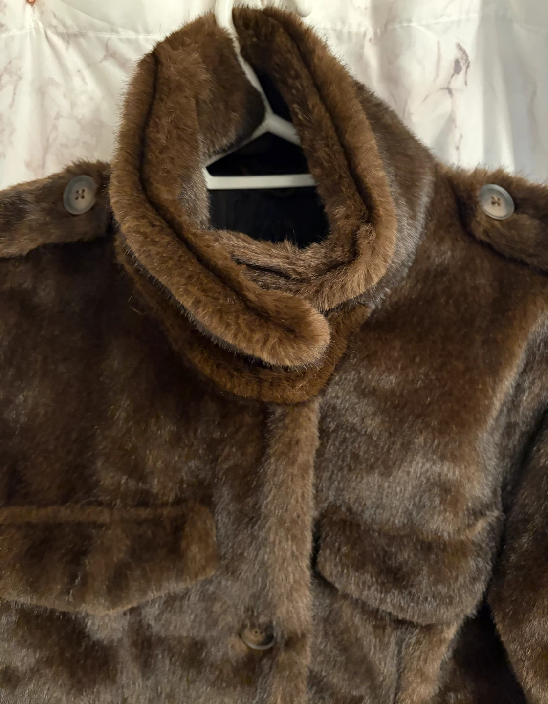 Zara Faux Fur Cropped Jacket - photo 3
