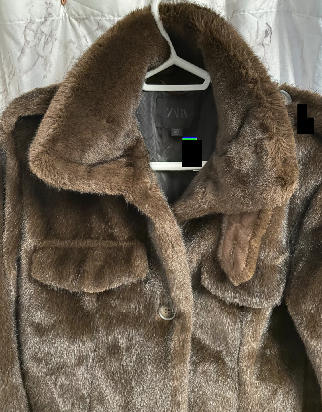 Zara Faux Fur Cropped Jacket - photo 4