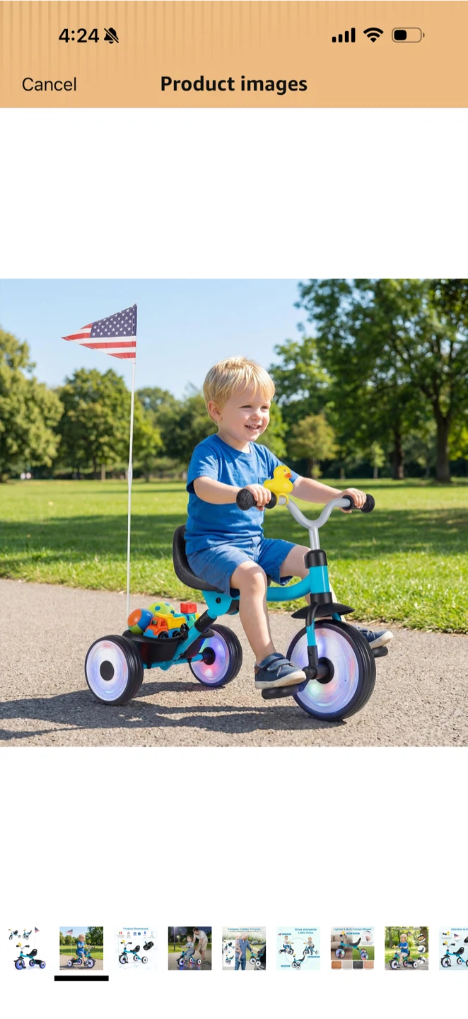 Baby Tricycle with Duck Bell - photo 3