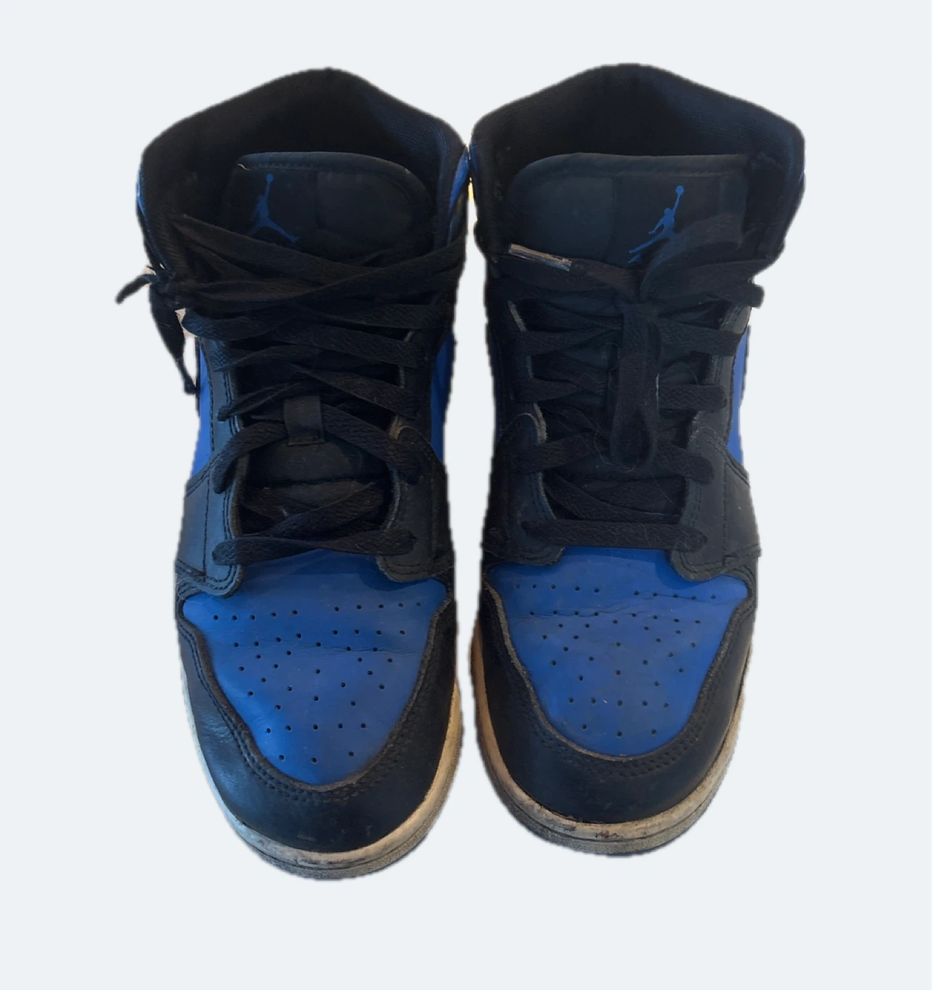 Nike Air Jordan 1 Mid Sneakers (Blue/Black) - photo 2