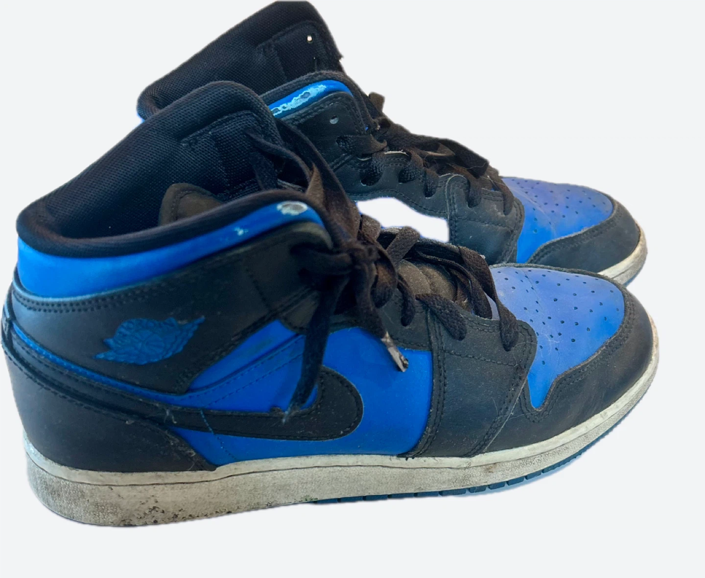 Nike Air Jordan 1 Mid Sneakers (Blue/Black)