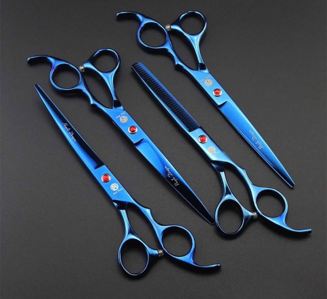 Purple Dragon Professional Grooming Scissors Set - photo 3