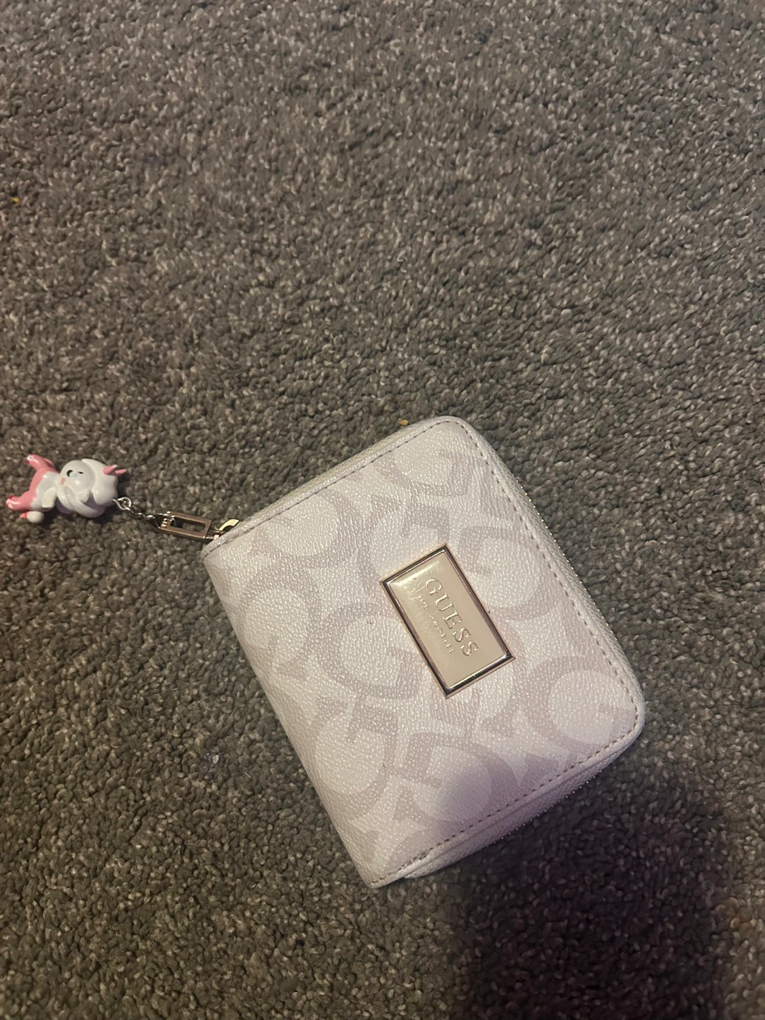 Guess Zip Around Wallet with Charm