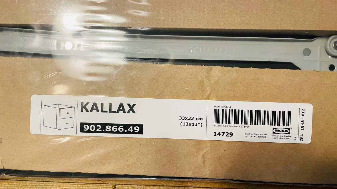 IKEA KALLAX Insert with 2 Drawers, Black-Brown – NEW/Sealed - photo 4