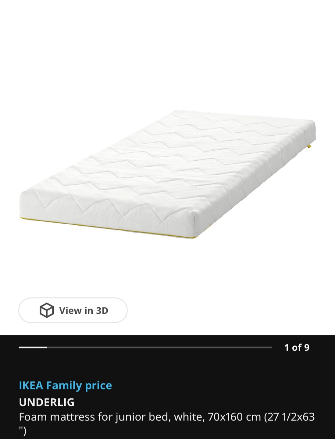 IKEA Kids’ Bed + Mattress – 70 × 160 cm - photo 3