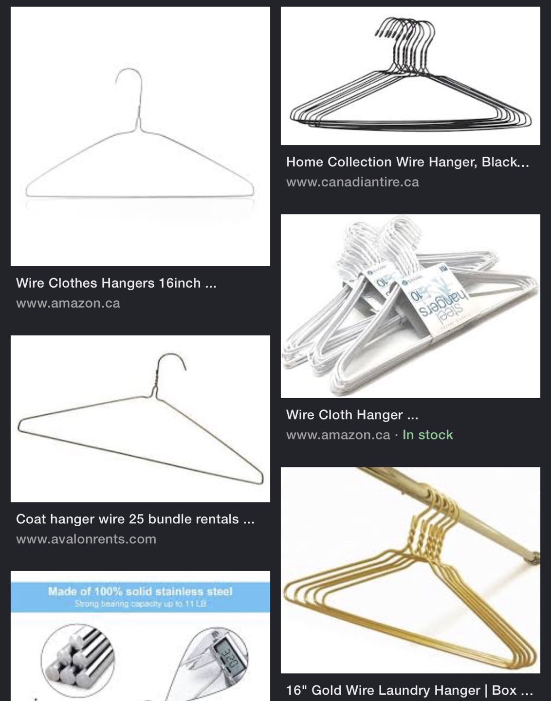 Wanted wire hangers