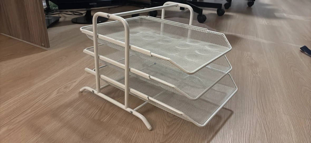 3-Tier Mesh Letter Tray Organizer