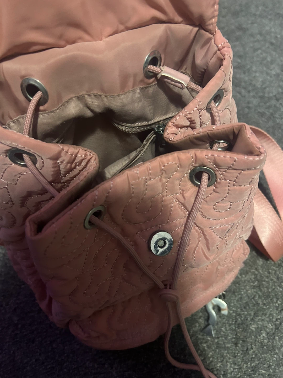 Guess Pink Quilted Mini Backpack - photo 2