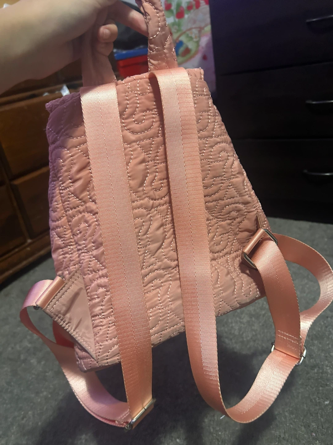 Guess Pink Quilted Mini Backpack - photo 4