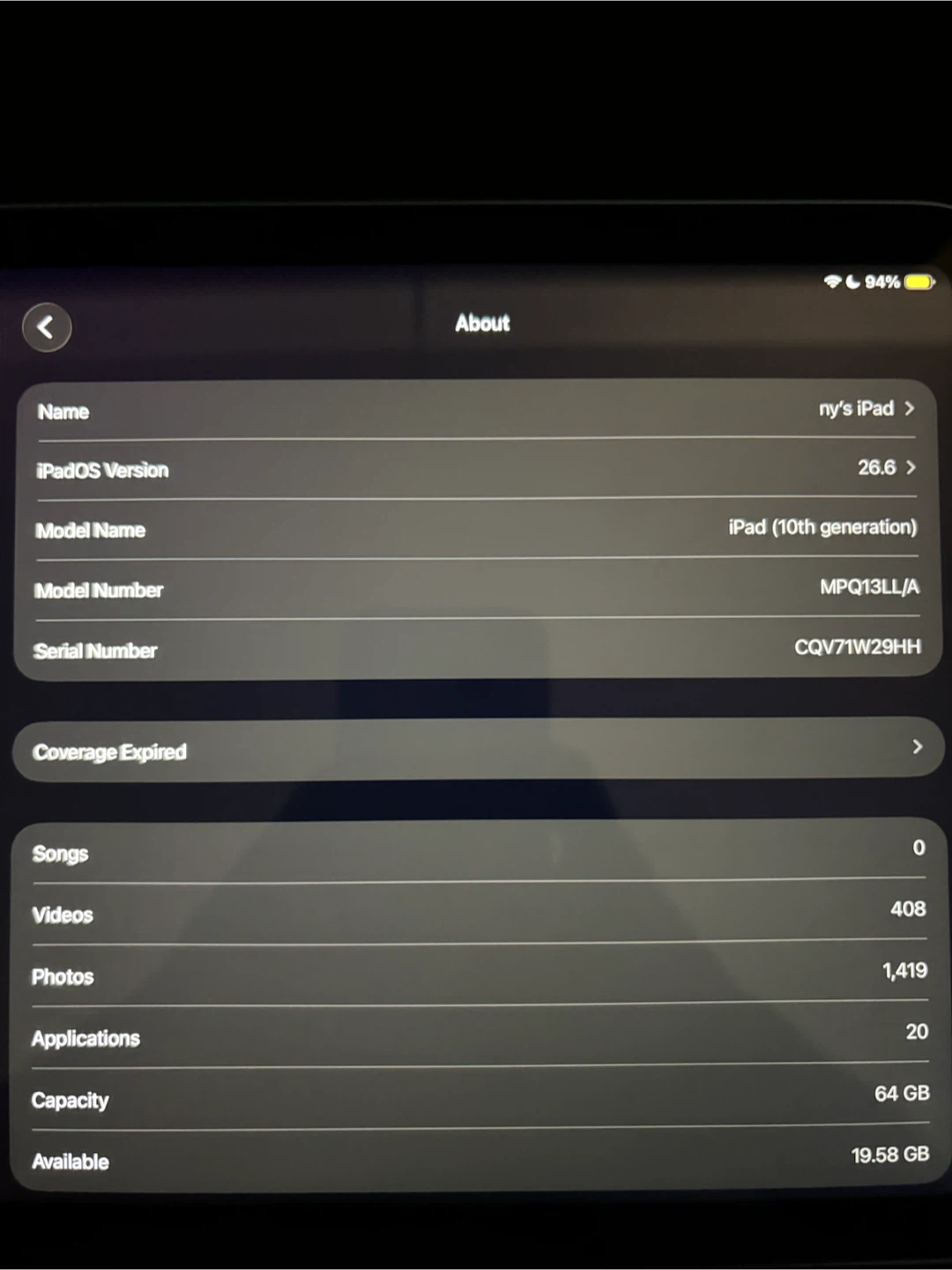 Apple iPad (10th generation) 64GB Silver - photo 5