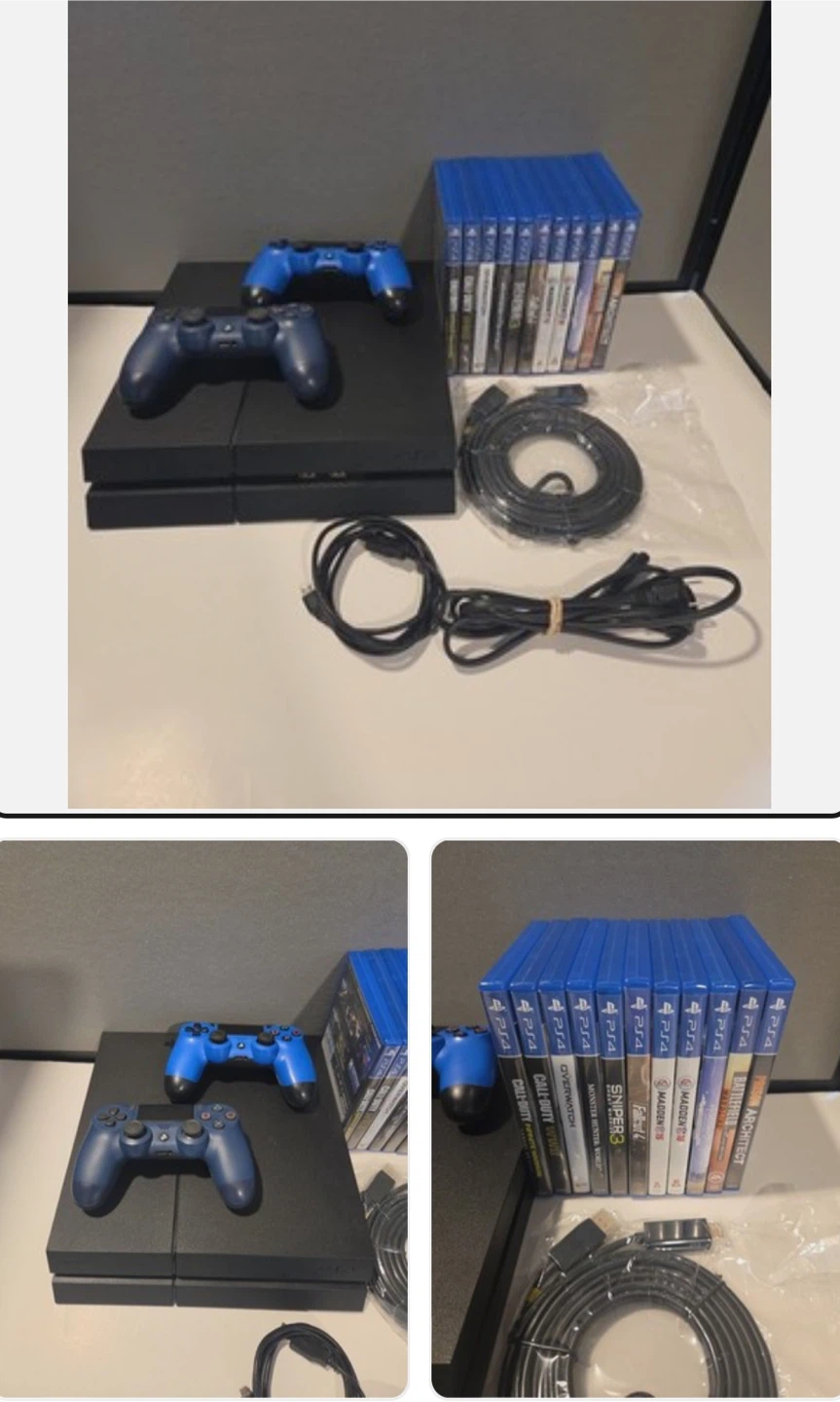 PlayStation 4 Bundle with 2 Controllers and 11 Games