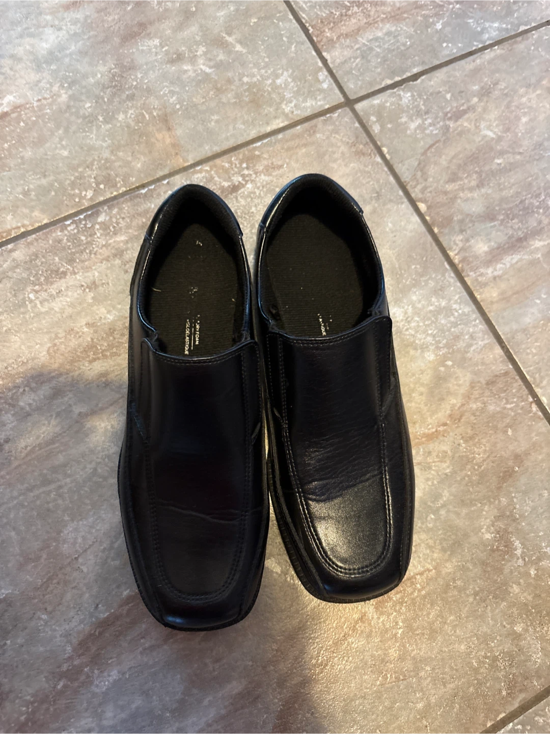 Kids Black Loafer Shoes