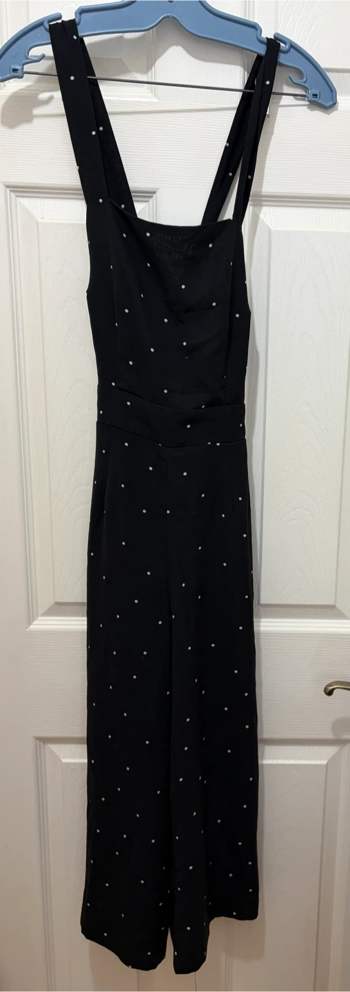 Black Polka Dot Jumpsuit Size S