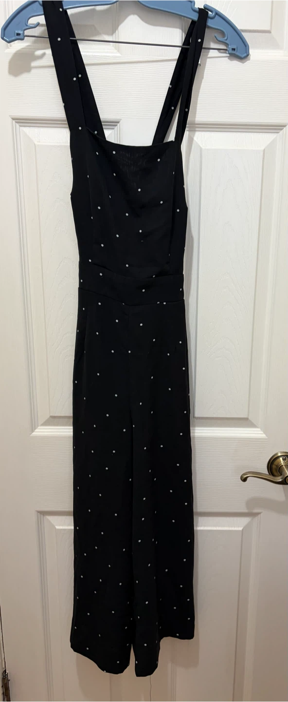 Black Polka Dot Jumpsuit Size S - photo 2