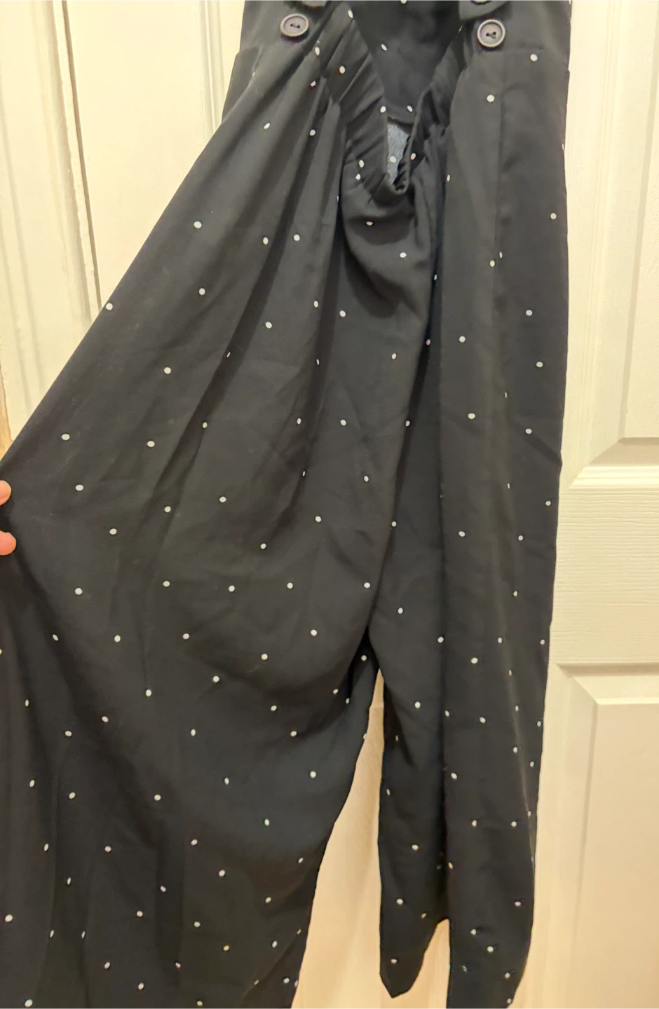 Black Polka Dot Jumpsuit Size S - photo 5