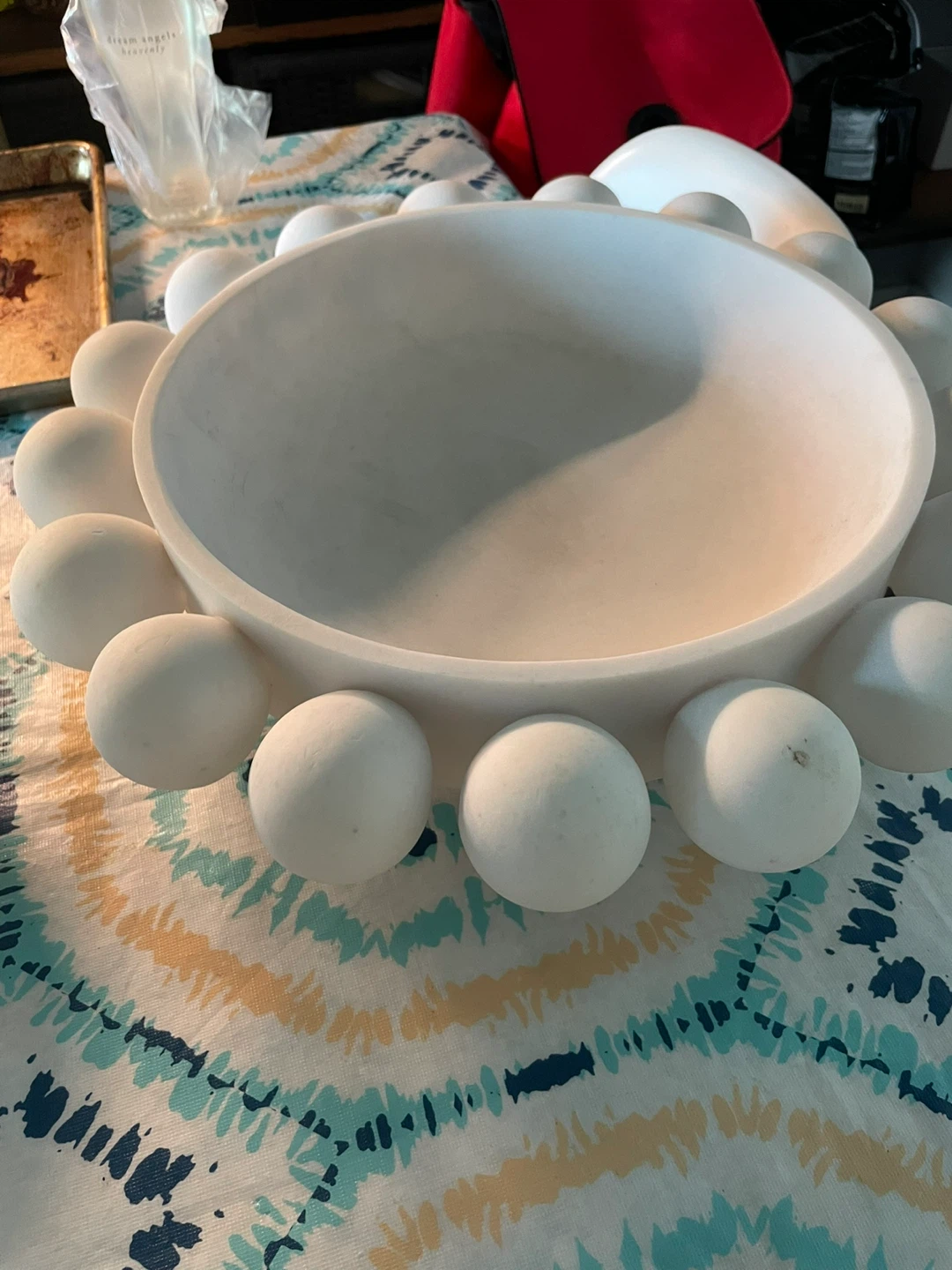 Decorative White Bowl with Spheres - photo 2