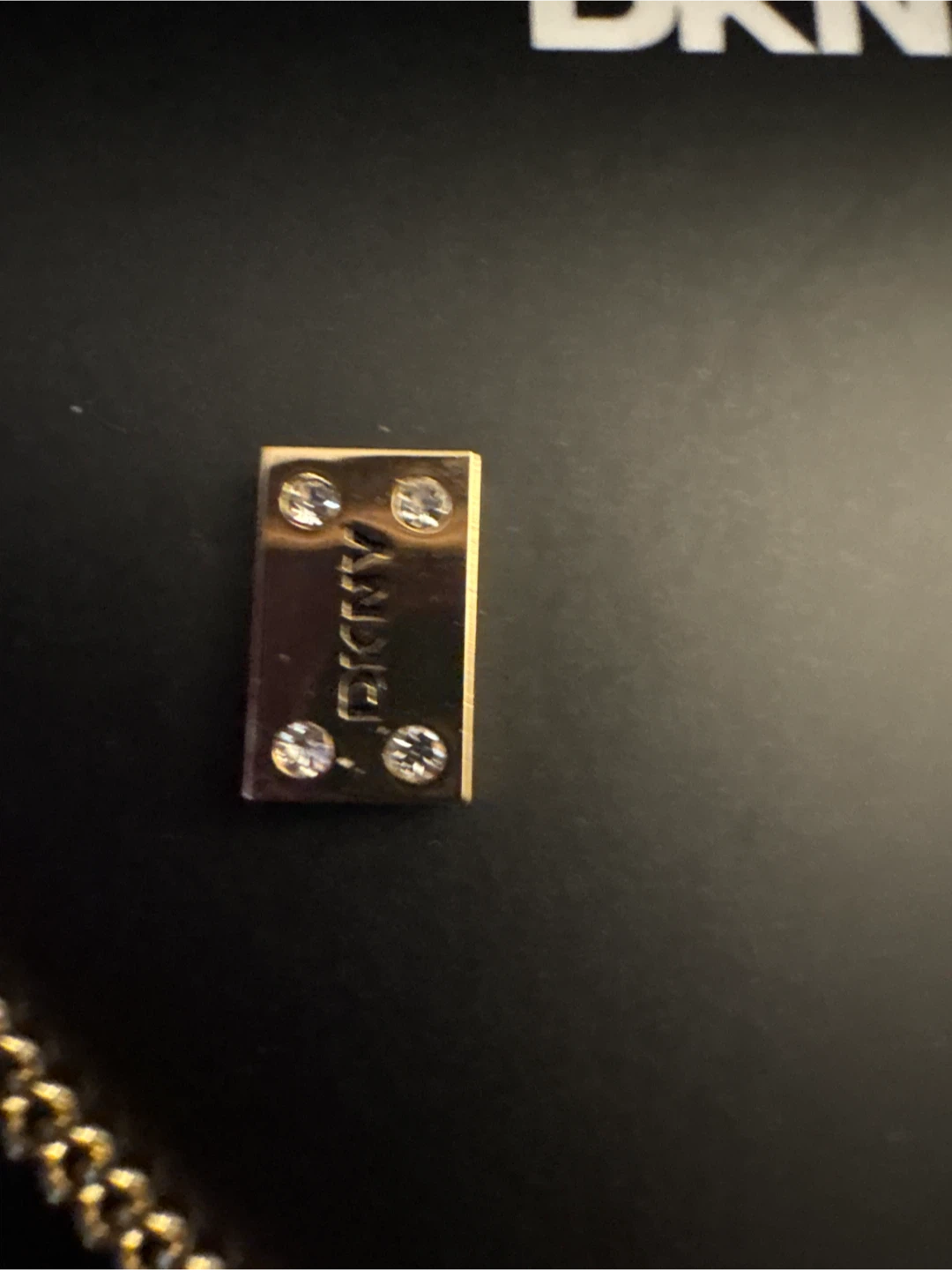 NEW DKNY Gold Tone Necklace and Earring Set - photo 3