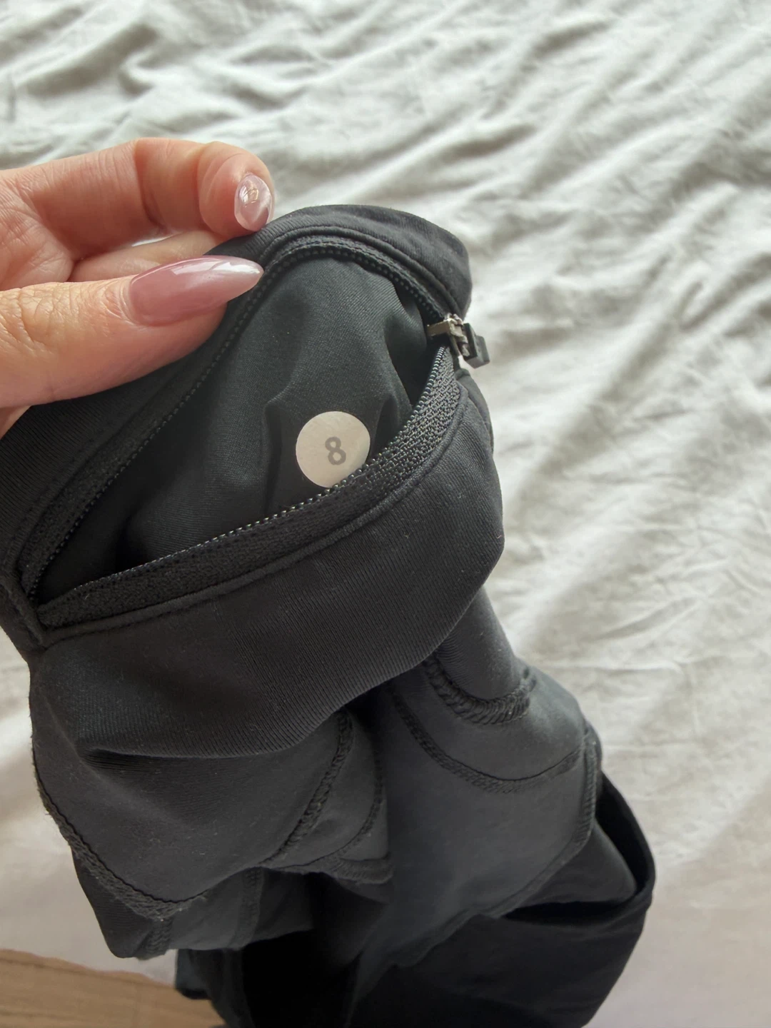 Lululemon black & navy athletic 3/4 leggings (size 8) - photo 4