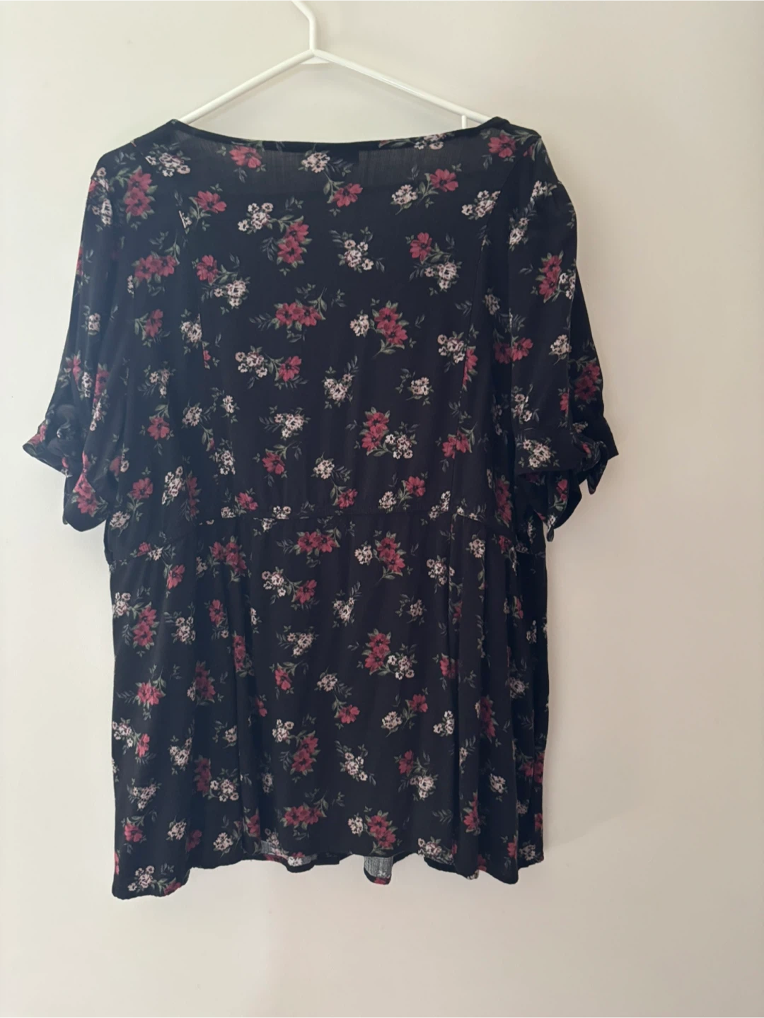 Torrid Black Floral Print Top - photo 2
