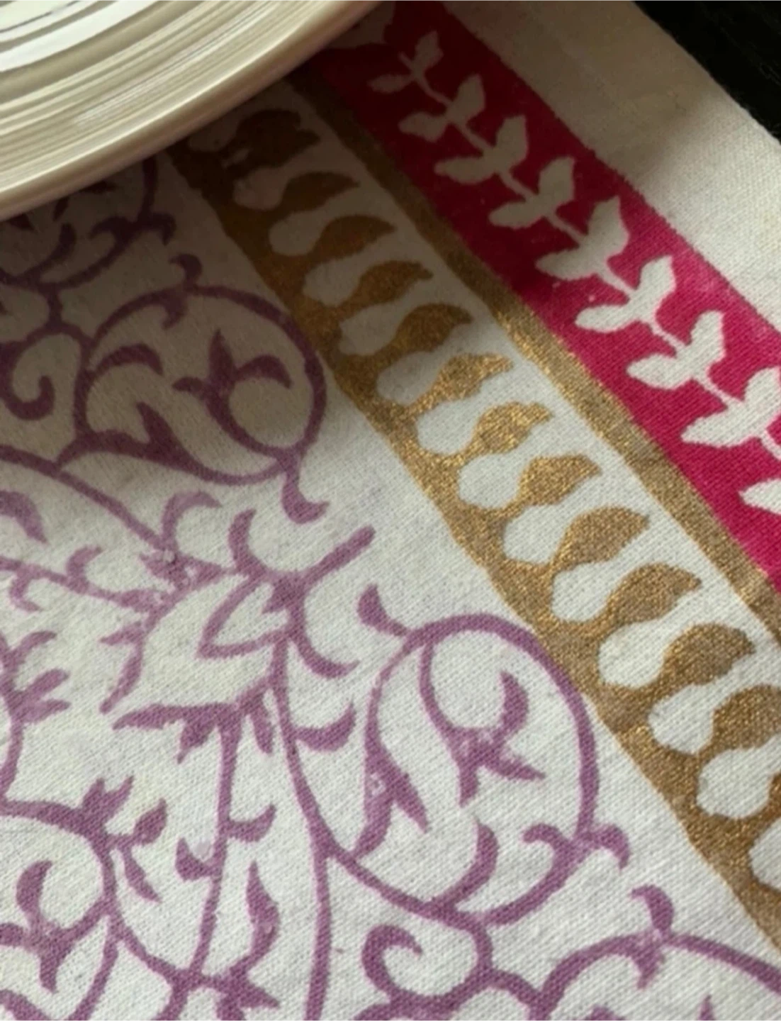 🆕Table Runner -Hand Block Printed - photo 4