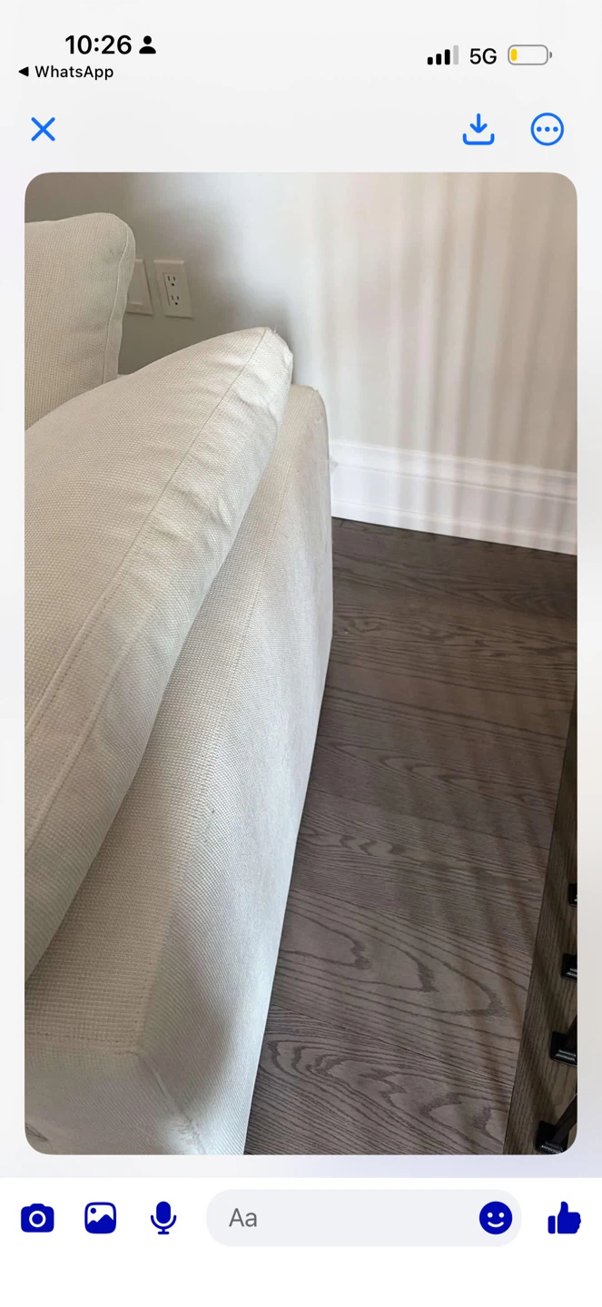 white corner sofa from structube. hardly used
