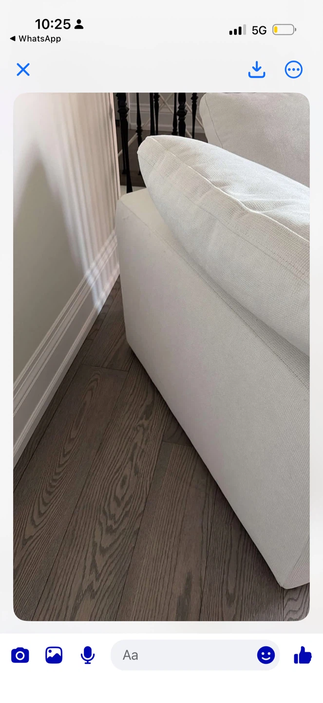 white corner sofa from structube. hardly used - photo 2