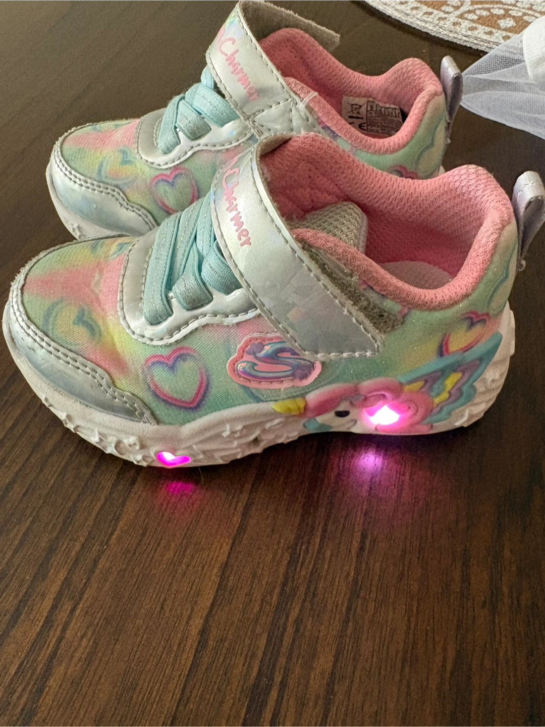 Skechers Unicorn Charmer Light-Up Shoes Toddler Size 5 - photo 2