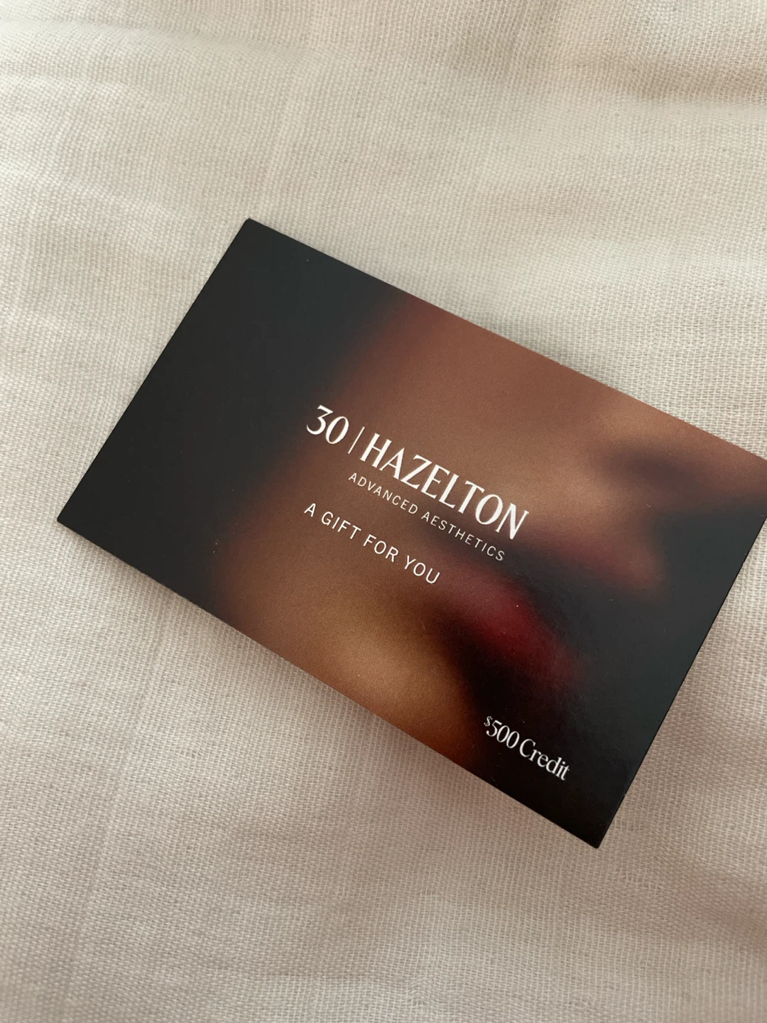 $500 Gift Card for 30 Hazelton Advanced Aesthetics