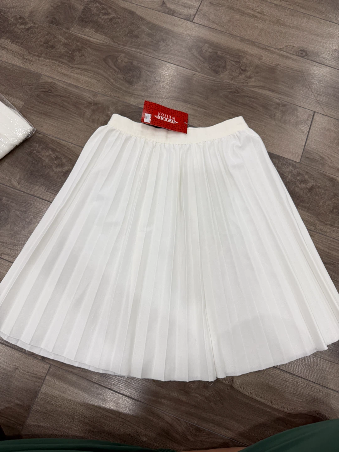 Black and White Pleated Skirts