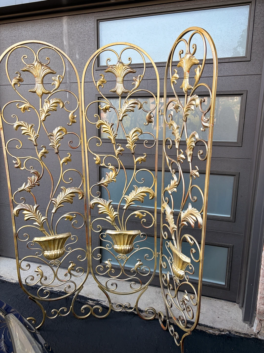 Gold Metal Decorative Screen - photo 2