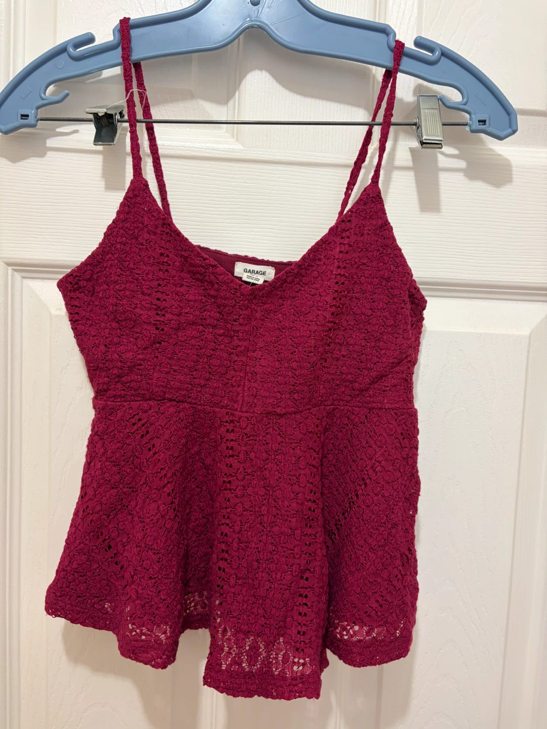 Women's Lace Peplum Top XS