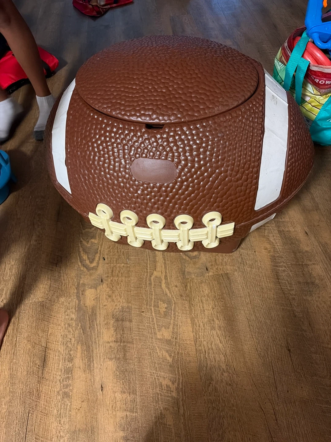Football Shaped toy bin