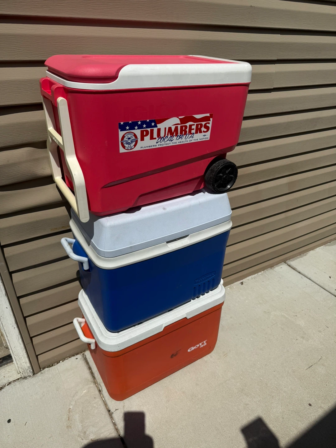 Cooler Lot - Red, Blue, Orange