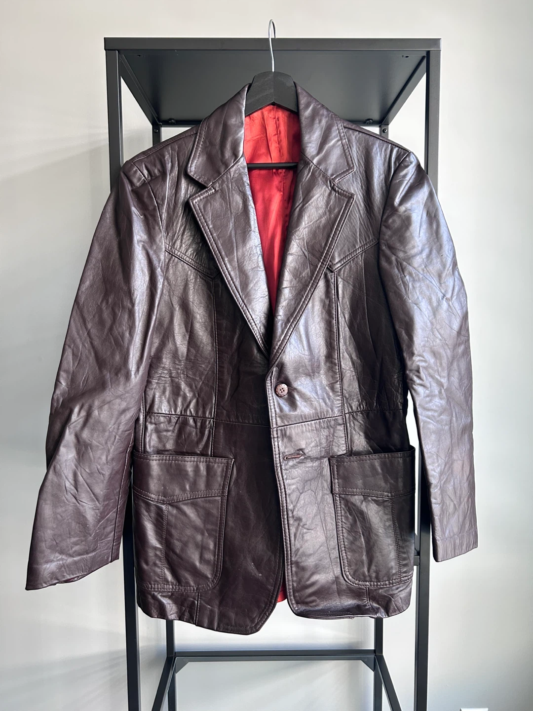 Sheplers Brown Leather Blazer Size 38 (Size Small)