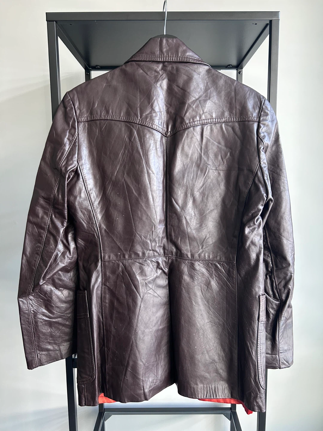 Sheplers Brown Leather Blazer Size 38 (Size Small) - photo 2