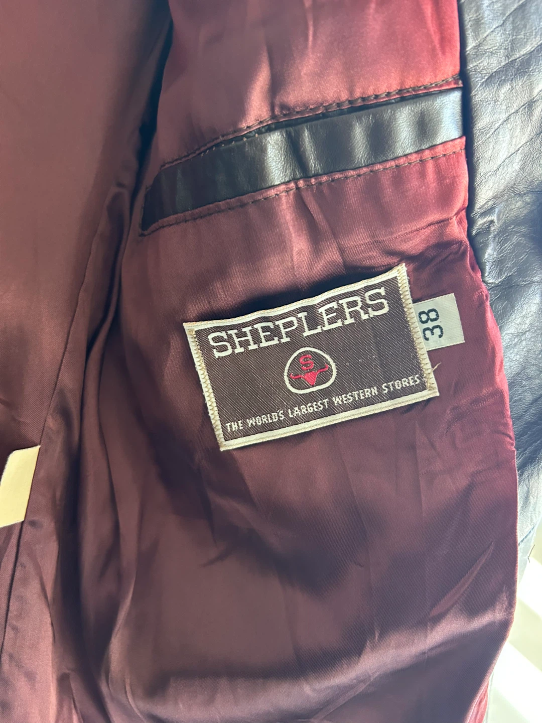 Sheplers Brown Leather Blazer Size 38 (Size Small) - photo 3